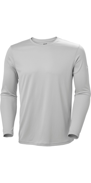 2026 Helly Hansen Hombres Tech Crew Manga Larga 2.0 49582 - Grey Fog